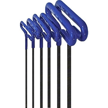 10pc SAE Extra Long T-Handle HEX KEY WRENCH SET Tool with storage pouch allen